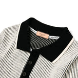 [LINE] Stripe Cutting Line Wool Cardigan