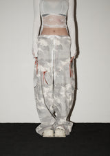 (20th reorder) lace cargo pants - camo