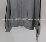 Breeze napping track Oversized-fit hooded zip-up