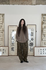 ヴィンテージ P. ダイイングカットアウトボックスTシャツ (Brown)
