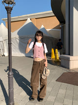 ポイントバッククリップワイドパンツ (3C)