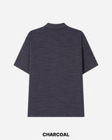 Koul Slub Collar Short Sleeve T