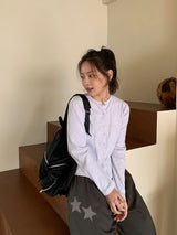 Amk Punching Snap Round Cardigan