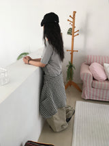 Ruffle short-sleeve T-shirt