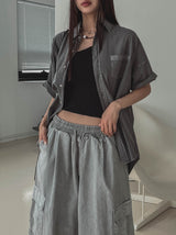 Bibi Unbalanced ribbed sleeveless