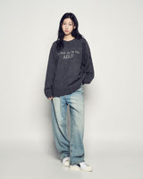 25FW ベーシックロゴニット チャコール