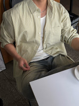 バードストライプシャツ