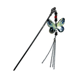 Black goth butterfly ornamental hairpin_2