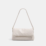 Geometric Pleated Quilted Chain Bag