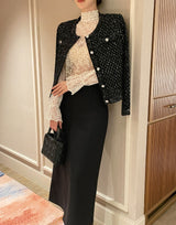 Shui Cut Brushed H-line Long Skirt