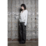 TWO-TONE FLOWER STRAIGHT JEAN