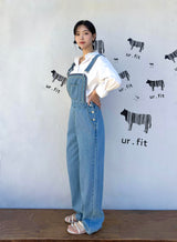 EMBROIDERY OVERALL DENIM PANTS code 25011