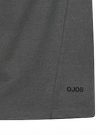 Button Slit Midi Skirt / Charcoal