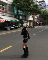 バックストラップVネックT