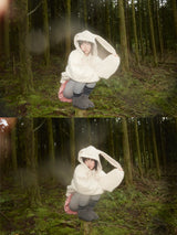 FLUFFY BUNNY JACKET (IVORY)