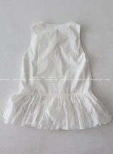 Salon frill string mini-dress