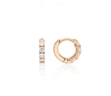 26SS★ Essence Silver (P) Tennis One-Touch Earrings XS