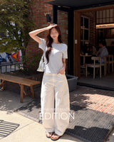 [MADE] Chemi curved wide pants