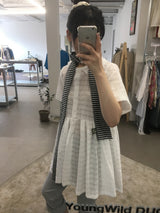 Plaid collar dress (3color) 