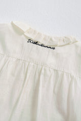 Pony frill blouse_ivory