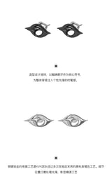 KVK VENOM Venom Series Evil Eye Stud Earrings