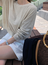 Rear Cooling Linen Round Knit / 4 colors