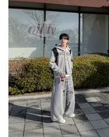 Dark Button Hooded Cardigan