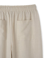 [DOJINOI] LINEN WIDE PANTS OATMEAL