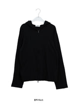 [unisex] Nevea Basic Slub Two-Way Hood Zip-Up