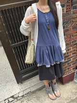 フォールドスエードバックルストラップフラットフリップフロップブーツ