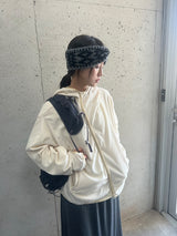 [unisex]オランヌ ウォーマーフード フリース ジップアップ