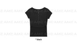 BACK BUTTON SLIT TEE