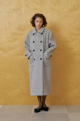 Herringbone double coat_gray