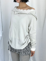 Lenny Shirring High-Neck Knitwear