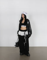 Track Point String Wide Pants