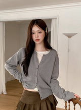 Boat Neck Wave Layered Wool T-Shirt (5color)