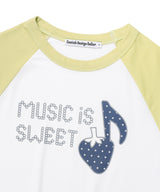Wストロベリーラグラン半袖Tシャツ ホワイト(CV2FMFT545A)