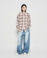 25FW ウォッシュドワイドデニムパンツ