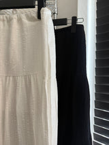 Plain Can Can Long Skirt (2 colors)