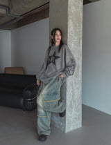 Rスターピグメントルーズフィット長袖Tシャツ