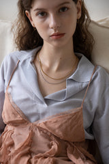 [Set] Gold and silver 2 chain necklace