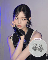 [Hearts2Hearts Yuha Piercing] コケットレースリボンリボン＆ハートハギーズピアス