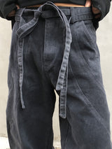 Trenon Belted Washed Balloon Pants 2C