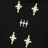 Orion patched hoodie / Black