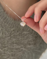 Loveholic necklace (silver)