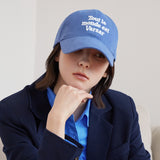 TMV Lettering Ball Cap / Washing Blue