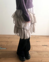 Onel Tiered Midi Skirt