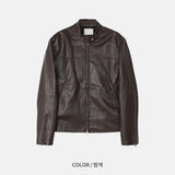 Burn Leather jacket (3color)