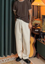 Cotton wide Color Pants 2COLOR