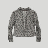 LACE-UP LACE SHIRT